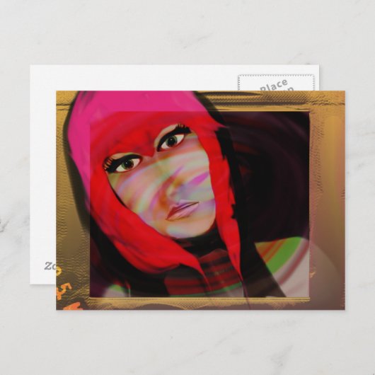 Pop Art Briefkaart (Voorkant / Achterkant)