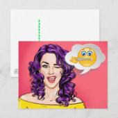 Pop Art Briefkaart (Voorkant / Achterkant)