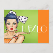 Pop Art Briefkaart 2 Blank Back (Voorkant)