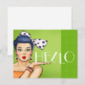 Pop Art Briefkaart 3 Blank Back (Voorkant / Achterkant)