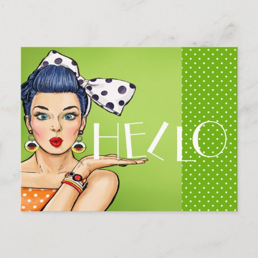 Pop Art Briefkaart 3 Blank Back (Voorkant)