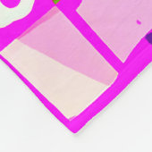 Pop Art Bright Flowers Fleece Deken (Hoek)