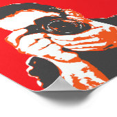 Pop Art Bright kleuren fotograaf camera decor Poster (Hoek)