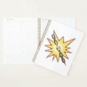 Pop Art Broken Chain Explosion Bold Comic Style Planner (Display)