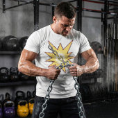 Pop Art Broken Chain Explosion Bold Comic Style T-shirt