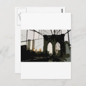 Pop Art Brooklyn Bridge Briefkaart (Voorkant / Achterkant)