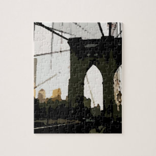 Pop Art Brooklyn Bridge Legpuzzel