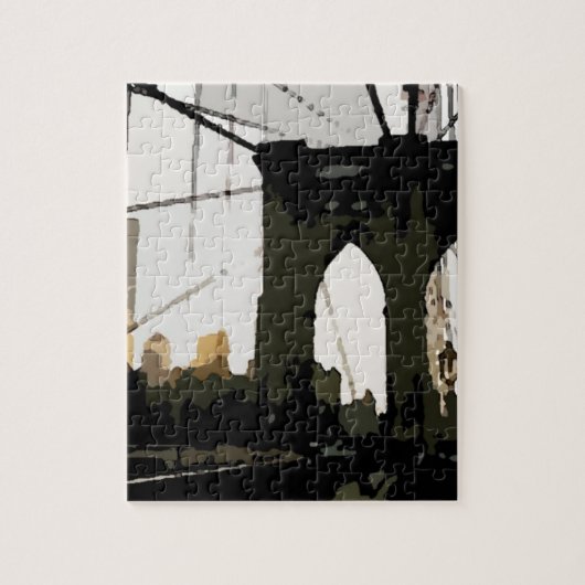 Pop Art Brooklyn Bridge Legpuzzel (Verticaal)