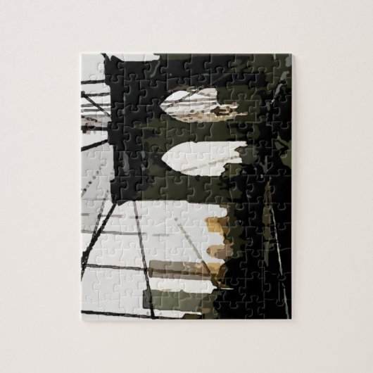 Pop Art Brooklyn Bridge Legpuzzel (Verticaal)