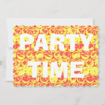 Pop art bubble rap verjaardagsuitnodiging