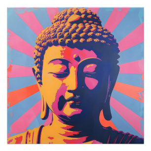 Pop Art Buddha Foto Afdruk