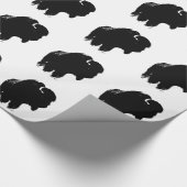 Pop Art Buffalo Bison Silhouette Cadeaupapier (Hoek)