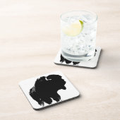 Pop Art Buffalo Bison Silhouette Onderzetter (Rechterzijde)