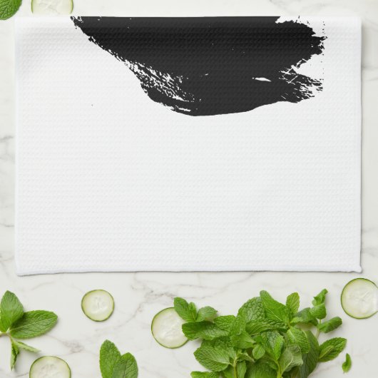 Pop Art Buffalo Bison Silhouette Theedoek (Gevouwen)