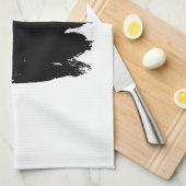 Pop Art Buffalo Bison Silhouette Theedoek (Quarter Fold)