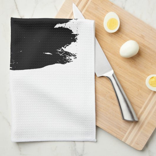 Pop Art Buffalo Bison Silhouette Theedoek (Quarter Fold)