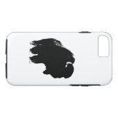 Pop Art Buffalo Silhouet Stoere iPhone 7 Hoesje (Achterkant (Horizontaal))