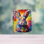 Pop Art Bunny Rabbit Acryl Bord (Neutraal)