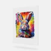 Pop Art Bunny Rabbit Acryl Bord (Hoek)