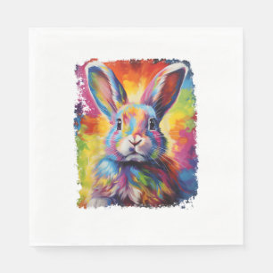 Pop Art Bunny Rabbit Servet