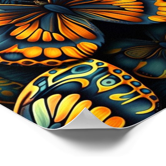 Pop Art Butterfly Poster (Hoek)