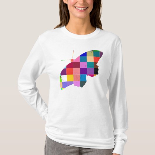 Pop Art Butterfly T-shirt (Voorkant)