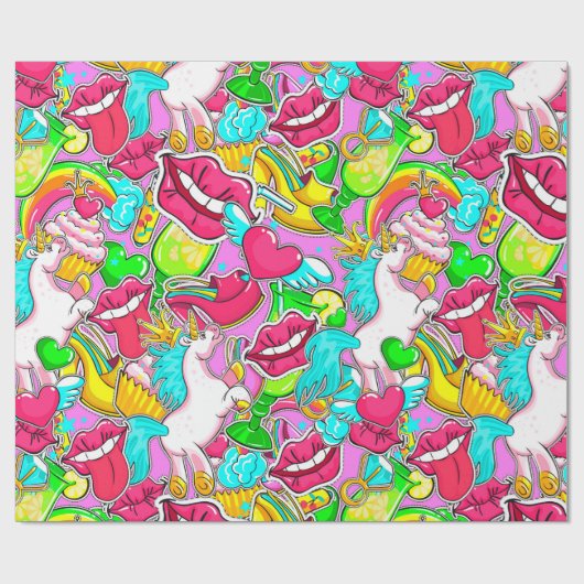 Pop Art Cadeaupapier (Vlak)