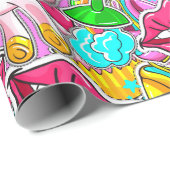 Pop Art Cadeaupapier (Rol Hoek)