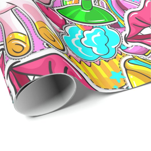 Pop Art Cadeaupapier (Rol Hoek)