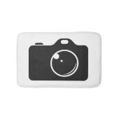 Pop Art Camera Black en White Badmat (Voorkant)