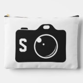 Pop Art Camera Black en White Monogram Etui (Voorkant)