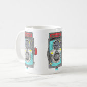 Pop Art  camera. Koffiemok (Voorkant links)