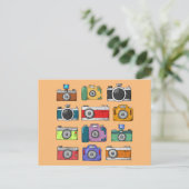 POP ART CAMERAS-BRIEFKAARTEN BRIEFKAART (Staand voorkant)
