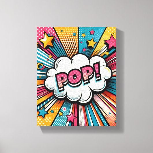Pop-art Canvas Afdruk (Voorkant)
