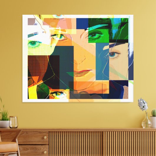 Pop Art Canvas Afdruk (Insitu (Woonkamer))