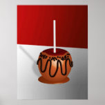 Pop Art Caramel Apple Poster<br><div class="desc">Poster in een Pop karamelappel met chocolade - digitale kunstdrukpers</div>