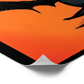 Pop Art Cartoon Bat Grid Halloween Wall Art Poster (Hoek)