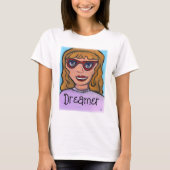 Pop Art Cartoon Meisje Custom Preppy Unique T-shirt (Voorkant)