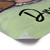 Pop Art Cartoon Meisje Preppy Custom Plezier Poster (Hoek)