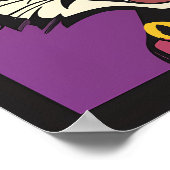 Pop Art Cartoon Tiger Grid Fun Wall Art Poster (Hoek)