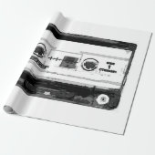 Pop Art Cassette Cadeaupapier (Uitgerold)