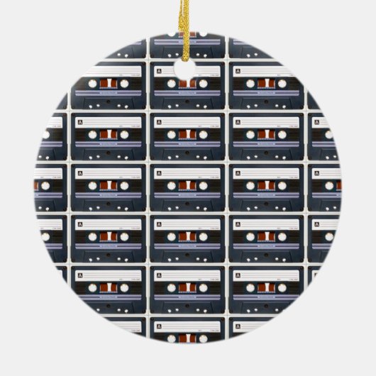 Pop Art Cassette Keramisch Ornament (Achterkant)