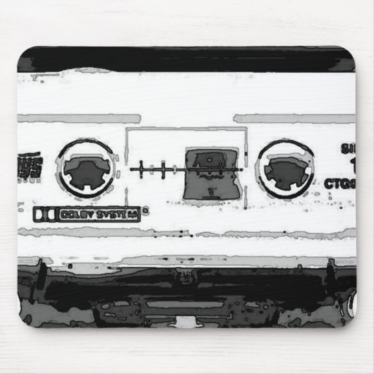 Pop Art Cassette Muismat (Voorkant)