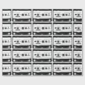 Pop Art Cassette Retro Cadeaupapier (Vlak)
