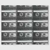 Pop Art Cassette Retro Vintage Cadeaupapier (Vlak)
