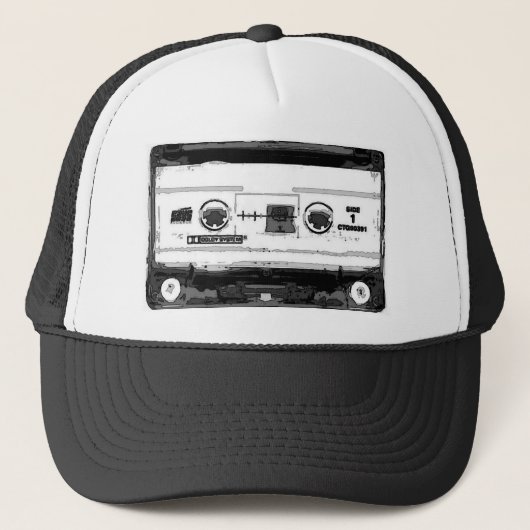 Pop Art Cassette Trucker Pet (Voorkant)