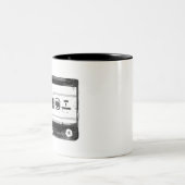 Pop Art Cassette Tweekleurige Koffiemok (Center)