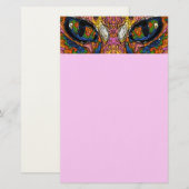 Pop Art Cat Eyes Stationery Briefpapier (Voorkant / Achterkant)