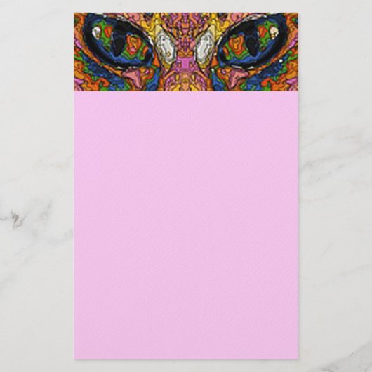 Pop Art Cat Eyes Stationery Briefpapier (Voorkant)