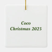 Pop Art Cat Keramisch Ornament (Achterkant)